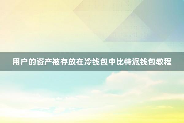 用户的资产被存放在冷钱包中比特派钱包教程