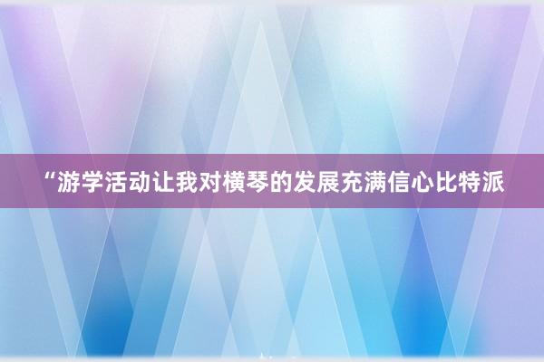 “游学活动让我对横琴的发展充满信心比特派