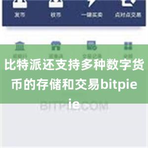 比特派还支持多种数字货币的存储和交易bitpie