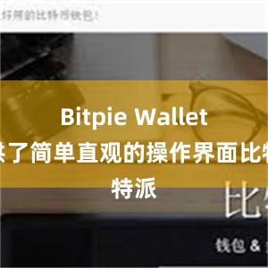 Bitpie Wallet提供了简单直观的操作界面比特派